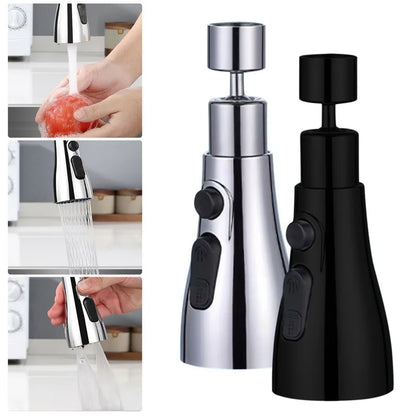 Universal 360° rotating kitchen faucet extension
