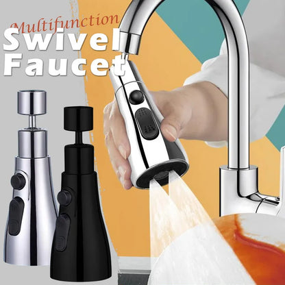 Universal 360° rotating kitchen faucet extension