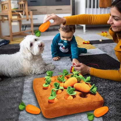 Tapis à renifler aux carottes pour animaux de compagnie